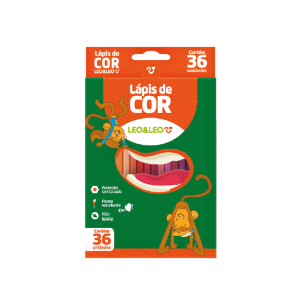 Lápis de Cor Leo&Leo Flex 36 cores