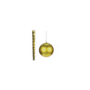Bola de Natal Dourada 7cm c/ 9un