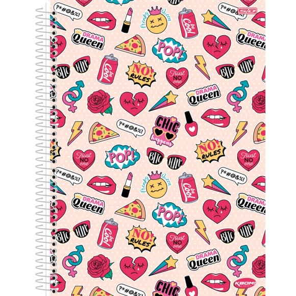CADERNO UNIVERSITARIO 1 MATERIA CD 96F KBOM LIGHT FEM