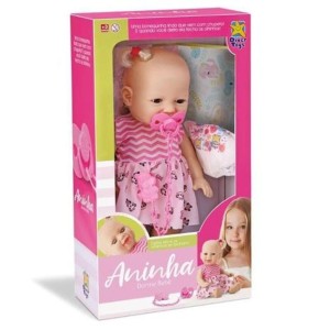 Boneca Aninha Dorme Bebê