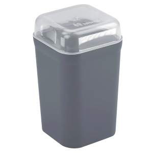 Porta Algodão e Cotonete Liso – Chumbo – Nitronplast