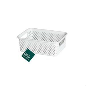 Cesto Organizador Linea – 17x12x6 cm – Branco – Paramount