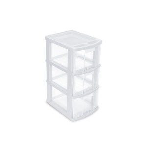 Gaveteiro Grande com 3 Gavetas Altas – Branco – Usual