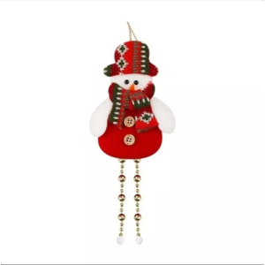 Enfeite de Natal – Boneco de Pendurar com Perna de Bolinhas 20 cm – WFH3005