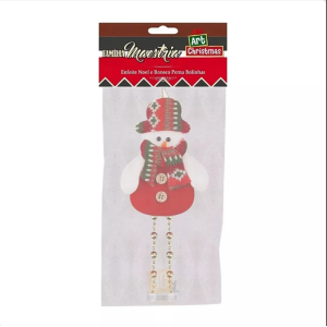 Enfeite de Natal – Boneco de Pendurar com Perna de Bolinhas 20 cm – WFH3005