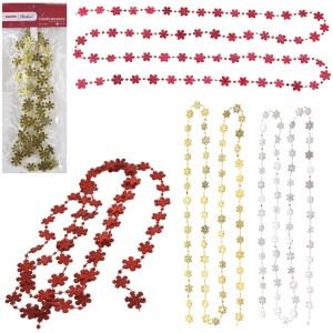 Cordão de Bolinhas com Flocos de Neve Coloridos – 1,8 m (na Solapa)