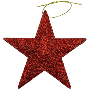 Pendente Estrela com Glitter – 11 cm – WF1150