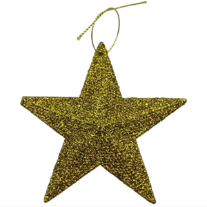 Pendente Estrela com Glitter – 11 cm – WF1150