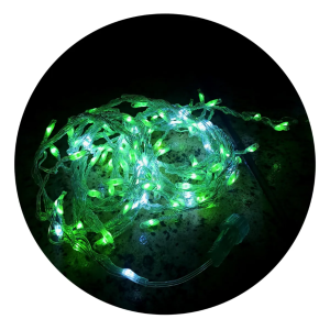 Festão Fio de Fada em PVC com 232 LEDs – Verde (Efeito Corrida)