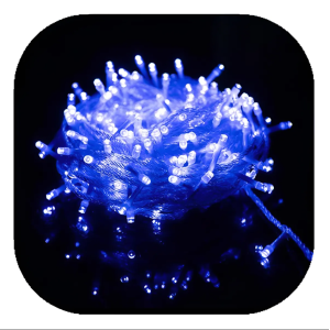 

Pisca-Pisca 100 LEDs Azul – 8 Funções com Fio Transparente