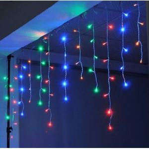 Cascata de Luz 100 LEDs Colorida – 8 Funções – Cód: 11905 (Chibrali)