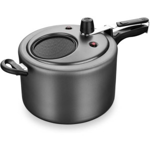 Panela de Pressão Fechamento Externo com Visor de Vidro – 4,5 Litros – Grafite