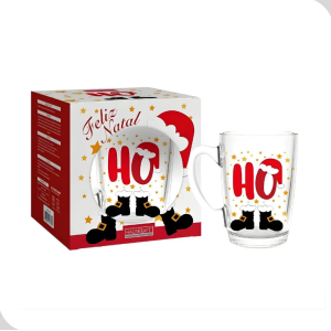 Caneca de Vidro Ho Noel 320ml – Hauskraft