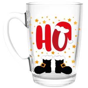 Caneca de Vidro Ho Ho Ho 320ml – Hauskraft