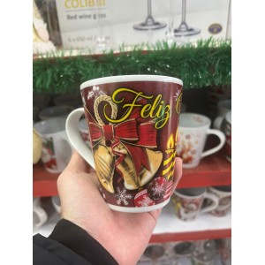 CANECA DE CERÂMICA VELA - FELIZ NATAL