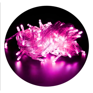 Pisca Pisca Cordão 100 Leds Cor De Rosa Pink 10 Metros