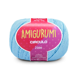 Fio Linha Amigurumi Círculo 2012 – Azul Candy