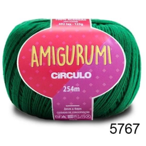 LINHA AMIGURUMI 125 G COR 5767 VERDE BANDEIRA