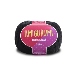 Fio Amigurumi 125gr - Círculo - Cor 8990 Preto - 254mt