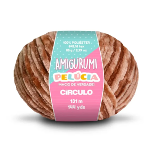 Amigurumi Pelúcia Círculo - 85g 7569 - Brigadeiro