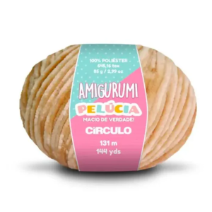 Amigurumi Pelúcia Círculo - 85g 7625 - Castanha