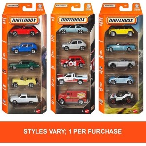 HOTWHEELS MATCHBOX PACK COM 5 - SORTIDO 