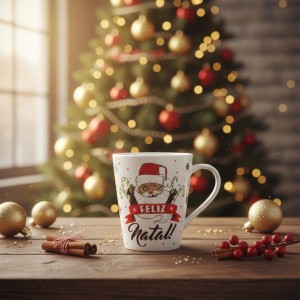 CANECA DE CERÂMICA - PAPAI NOEL