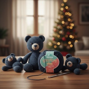 Fio Linha Amigurumi Slim Círculo 8990 - Preto