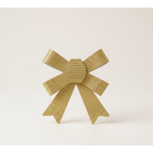 ENFEITE DE NATAL LAÇO DOURADO COM BRILHO