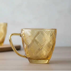 CONJUNTO 6 CANECAS DE VIDRO AMBAR 100ML CX C 12