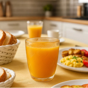 Jogo de Copos Âmbar – 6 Peças de Vidro 310ml