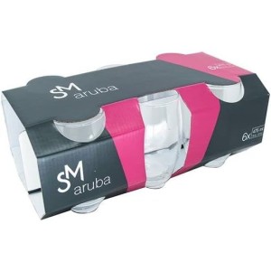 Copo Aruba 465mL com 6 peças Vidro Incolor SM