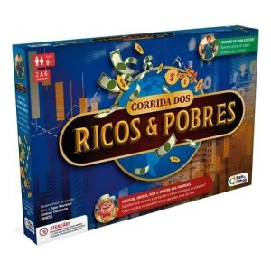 Jogo de Tabuleiro Corrida dos Ricos & Pobres