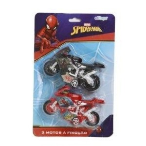 Kit 2 Motos à Fricção Marvel Spider-Man