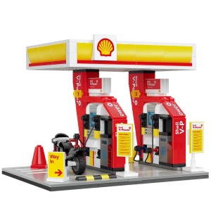 POSTO SHELL BLOCOS DE MONTAR CaDA - 305 PEÇAS