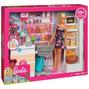 BARBIE CONJUNTO SUPERMERCADO C/BONECA