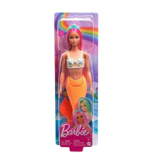 Boneca Barbie Sereia Cabelos Rosa (Mattel)