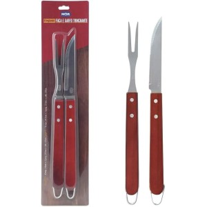 Conjunto de Faca e Garfo Trinchante Churrasco - MOR 