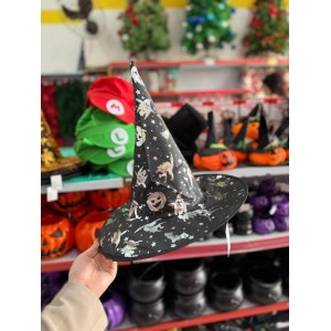 CHAPEU DE BRUXA HALLOWEEN - ESCOLHA A COR