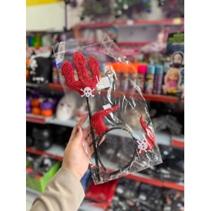 KIT TIARA COM CHIFRE E VARINHA