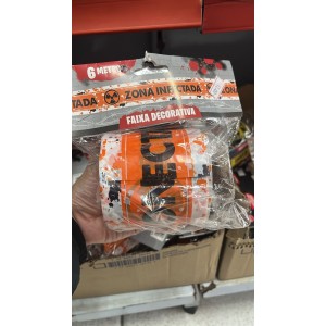 FAIXA DECORATIVA HALLOWEEN ZONA INFECTADA