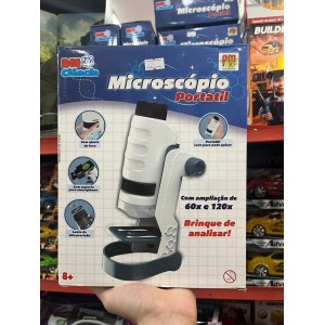 MICROSCOPIO PORTATIL C/ LED E REFLETOR