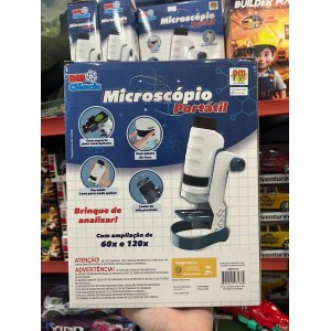 MICROSCOPIO PORTATIL C/ LED E REFLETOR