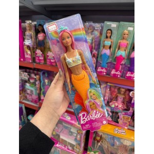 Boneca Barbie Sereia Cabelos Rosa (Mattel)