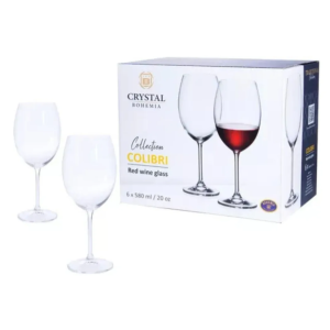 TAÇA DE CRISTAL BORDE GASTRO 580ML C/ 6PC