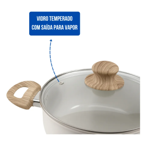 Jogo de Panelas Cairo 5 Peças – Cerâmica para Indução e Gás