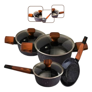 Conjunto de Panelas de Alumínio com Tecnologia Antiaderente – Clink (4 Peças)