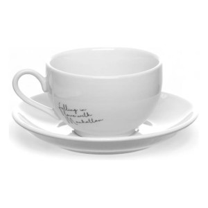 Jogo de Xícaras de Chá em Porcelana 160 ml Manhattan 6 Peças – Branca