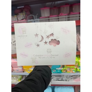 Cobertor Baby Flannel Rosa – Camesa Baby 90 cm x 1,10 m