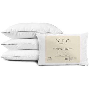 Travesseiro Camesa Neo Prime 233 Fios – Branco 50 x 70 cm
